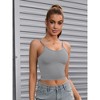 INSPIRE CHIC Women's Ribbed Spaghetti Straps Shapewear Camisoles - 4 of 4