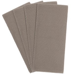 PiccoCasa Waffle Weave Kitchen 100% Cotton Soft Absorbent Quick Drying Washing Dish Towels 4 Packs - 1 of 4