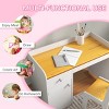 INFURNIC Kids Table Sets Desk and Chair Set with Storage for Arts Crafts and Homework, White, 31.5"*15.3"*23.3" - 2 of 4