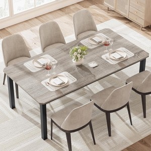 ODK 78.7” Long Rectangular Kitchen Table for 6-8, Dining Room Table for Kitchen Living Room/Restaurant with Sturdy Metal Frame(No Chairs) - 1 of 4