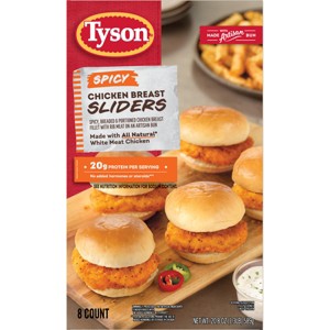 Tyson Frozen Chicken Sliders Spicy - 8ct/20.8oz - 1 of 4