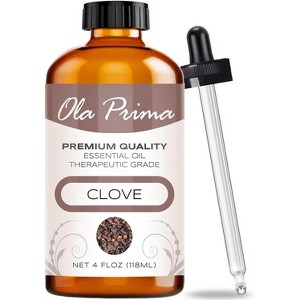Ola Prima Oils - Clove Essential Oil 4 oz, Clove Oil for Skin, Diffuser, Natural, Premium Grade - Clove Oil - 1 of 4