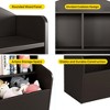 2-Tier Kids Toy Storage Organizer KS001 - 5 Compartment Bookcase with 3 Drawers | PB+MDF Material | Espresso Finish | for Bedroom/Kindergarten - 3 of 4