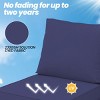 Crestlive Products Outdoor Deep Seat & Back Cushion Set 24 x 25 inch Patio Furniture Cushions with Removable Cover for Chair Sofa Couch - 4 of 4