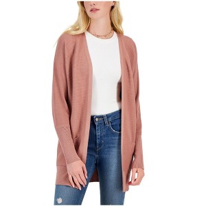 Hippie Rose Womens Longline Cardigan Sweater, Pink, Small - 1 of 1
