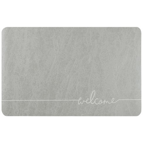 2pc Quick Drying Memory Foam Framed Bath Mat With Griptex Skid-resistant  Base Light Gray - Microdry : Target