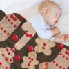 DSANE Gingerbread Cookies Christmas Christmas Throw Blanket Soft Fleece Christmas Blanket Cozy Flannel Throw for Couch Bed - 4 of 4