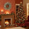 24" Christmas Pine Wreath Pinecone & Greenery Holiday Door Decoration Pre-Lit or Natural Style for Festive Home Decor FBA shipment - 3 of 4