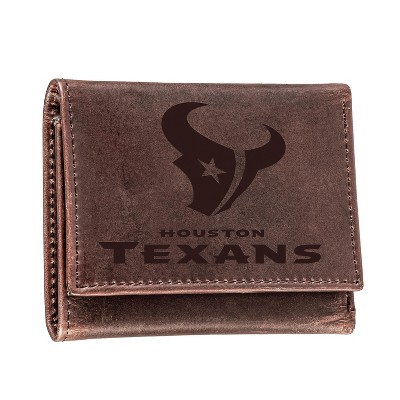Evergreen Houston Texans Tri-Fold Wallet, Brown