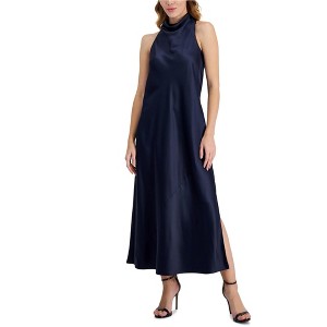 Anne Klein Womens Satin Trim Shift Dress - 1 of 1