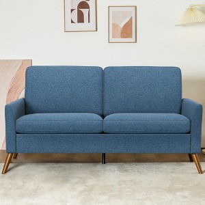 Vipbear 68" Loveseat Sofa,Comfy Couches for Living Room,Mid Century Modern Love Seat Sofa,Tool-Free Setup Small Couches for Bedroom Office - 1 of 4