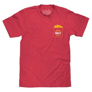 Cheez It The Cheezier The Better Front and Back Print T-Shirt - Heather Red - 1 of 4
