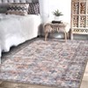 Foldable Geometric Persian Area Rug, Imitation Cashmere Polyester, Washable, Non-Slip, Kid & Pet Friendly for Hallway & Kitchen - 4 of 4