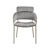 Meridian Furniture,Yara Velvet Dining Chair, Set of 2 - 3 of 4