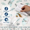 Washable Rugs Non Slip Modern Floral Area Rug for Living Room & Bedroom - 4 of 4