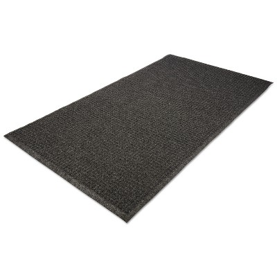 2'x3' Rectangle Solid Plastic Floor Mat Black - Guardian