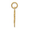 Black Bow Jewelry 14k Yellow Gold, Grace Collection, Satin Heart Initial H Pendant, 15mm - 2 of 4