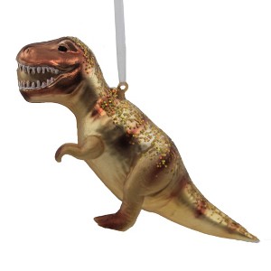 Kat + Annie 6.0 Inch Tyrannosaurus Rex Ornament Dino Dinosaur T-Rex Tree Ornaments - 1 of 3