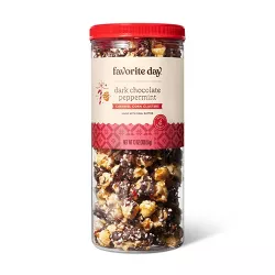 Dark Chocolate Caramel Corn Candy Cane Popcorn - 13oz - Favorite Day™