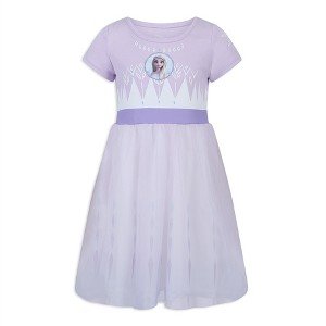 Disney Frozen Elsa Princess Girls Dress for Toddlers and Big Kids Purple - Size 2T - 1 of 4