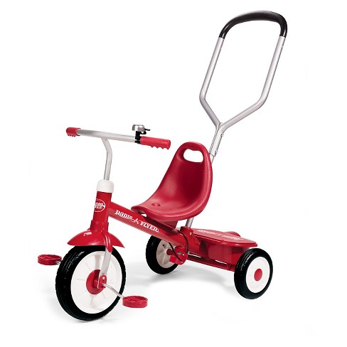Radio Flyer, Ready to Ride Folding Trike, Fully Assembled, Pink, Beginner  Tricycle for Kids, Girls 