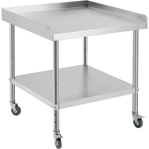 24x24x30 Inch Equipment Grill Stand Table Stainless Steel NSF Certified 400 Lbs Capacity with Adjustable Legs - 1 of 4