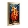 Stupell Industries Vintage Champagne Advertisement Black Framed Floater Canvas Wall Art - 3 of 4