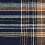 navy and honey brown plaid