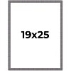 PosterPalooza | Textured Grey Picture Frame - UV Acrylic, Foam Board Backing, Hanging Hardware - 2 of 4