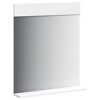vidaXL BERG White Bathroom Mirror with Shelf - Wall-mounted Solid Pine Wood Mirror, Ideal for Small Spaces, Easy Maintenance, 23.6"x4.7"x27.6" - 3 of 4