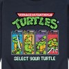 Men's - Teenage Mutant Ninja Turtles - Select Your Turtle Video Game Pixel Graphic Fleece Sweatshirt - 2 of 4