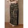 Women's Camouflage Wide Leg Pants With Contrast Panels - Mello M - 3 of 3