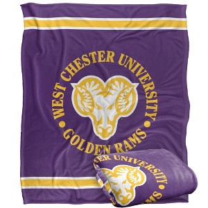 West Chester University Primary Logo Silky Touch Blanket White 50x60 - 1 of 4