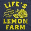 Womens Funny T Shirts Lifes Lemon Farm Sarcastic Graphic Novelty Tee For Ladies - Crazy Dog Women's T Shirt - image 2 of 4