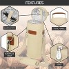 OPUX Wine Bag Single Bottle Carrier Tote Shoulder Strap, Insulated Thermal Carry Case Cooler Travel Picnic Beach Gift - 4 of 4