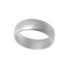 Slickblue Women's Matte Silver Wedding Band with Rhodium Plating - Sizes 5-8, Anniversary Jewelry - 3 of 4