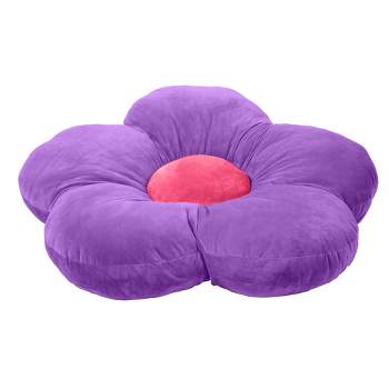 ECR4Kids Flower Floor Pillow, Oversized Cushion for Kids’ Bedrooms, Reading Nooks, Playrooms