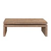 LIVAREEmlen Modern Rustic Wood Coffee Table Rectangular Living Room Center Table with Floating Top Design 47.6" L x 23.6" W x 16.3" H - 4 of 4