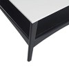 Sapphtopaz 48" Modern Wooden Coffee Tables for Living Room with 2-Tier Shelf Rectangle 2-Tone Center Table with Wood Frame Coffee Bar for Office - 4 of 4