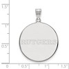 Black Bow Jewelry 10k White Gold Rutgers Scarlet Knights NCAA Extra Large Pendant - 2 of 3