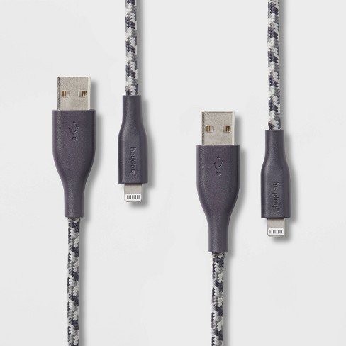 12 Lightning To Usb-a Tassel Keychain Cable - Heyday™ Cool Marble