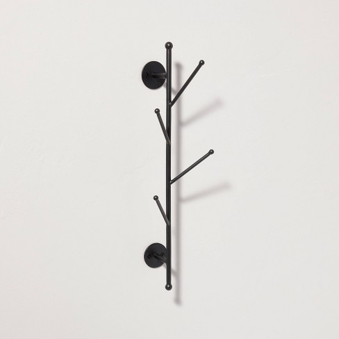 Modern Trim Metal Peg Vertical Wall Rack Black Finish - Hearth & Hand™ With  Magnolia : Target