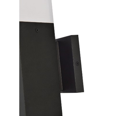 Raine Black Aluminum LED Wall Sconce with Dimmable Light