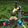 VisioGear Garden Hose Splitter 2 Way, Y Connector Brass Garden Hose Adapter, Gold & Black, 3.2"*2.8"*1.8" - 4 of 4