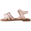 bebe Girls' Sandals - Kids' Open Toe Summer Shoes, Perfect Flat Sandals for Girls with Rhinestone (Little Girl/Big Girl) - 3 of 4