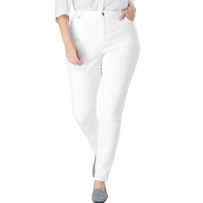 Woman Within Plus Size Petite Comfort Curve Slim-Leg Denim Jean