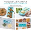 JDICTION Silicone Freezer Tray with Lid, 2-Pack Large Ice Cube Mold Makes 8 One-Cup Portions, Oven & Dishwasher Safe - 2 of 4
