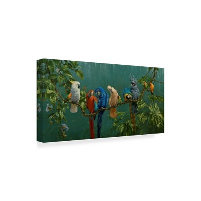 Trademark Fine Art -Michael Jackson 'Perroquets' Canvas Art