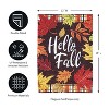 Evergreen Plaid Hello Fall Garden Textured Suede Garden Suede Flag 12.5 x 18 Inches Indoor Outdoor Decor - 2 of 4
