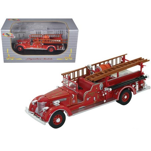 1939 Packard Fire Engine Truck Red 1/32 Diecast Model By Signature